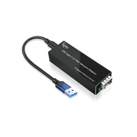 Zhpuostd Adaptador de red USB C a fibra, USB3.0 tipo C a 100/1000base-X SFP Gigabit tarjeta de red, compatible con Windows, macOS y Linux