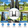 Golf Cart Side Mirrors for Rear Viewing – Adjustable Glass