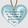 "Heaven in Our Home" Heart-Shaped Memorial Plaque - Available in