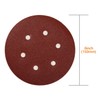 SPTA 100pcs 150mm Sanding Discs Pads, Hook and Loop 40#
