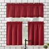 No. 918 Martine Microfiber Semi-Sheer Rod Pocket Kitchen Curtain Valance