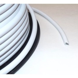 Lamp 25 FEET OF WHITE PVC 3-WIRE COVERED PULLEY PENDANT LAMP CORD NEW 46626JB