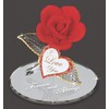 Glass Baron Red Rose Forever and Always Figurine