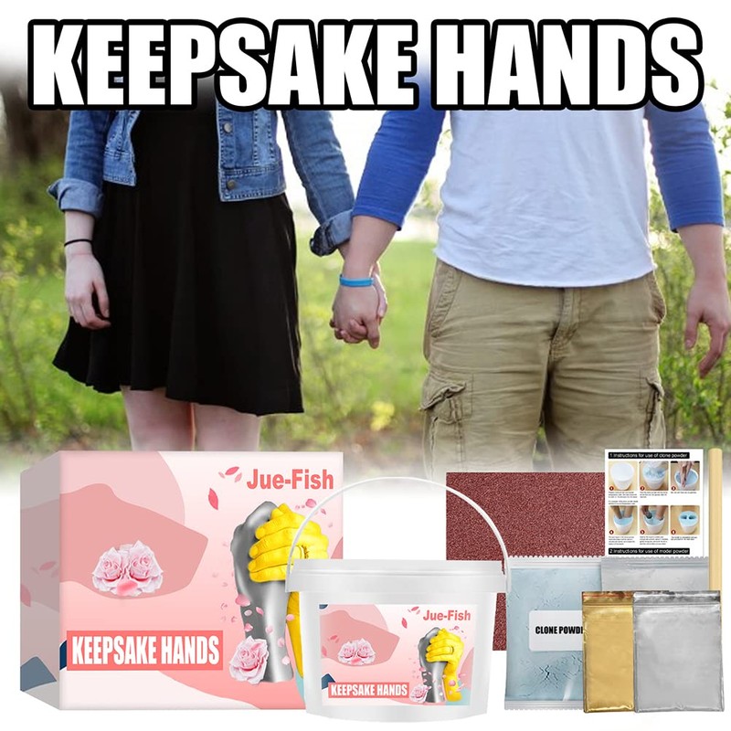 OHEPFD Keepsake Hands Casting Kit DIY Plaster Statue Molding Kit,