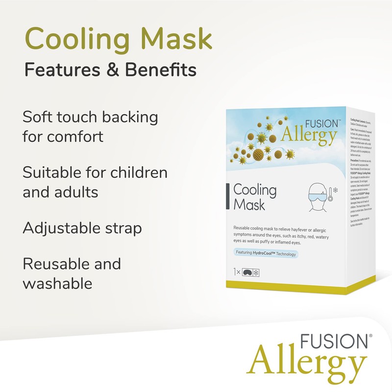 Fusion Allergy Cooling Mask - Featuring HydroCool Technology - A