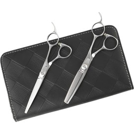 DEEDS CP-01 Scissor Set of 2, Forged Finish, Can Reproduce Nuance Hair Even with Dry Cutting, 2 Piece Set, Sening, Hairdresser Scissors, Haircut