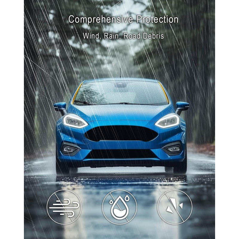 A Pillar Windshield Trim Molding Fit for Ford Fiesta 2011-2019,