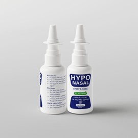 USA-GUARD HypoNasal All Natural Daily Nasal Spray & Rinse for Allergies, Congestion & Snoring Relief - Nasal Airway Support with Hypochlorous Acid (HOCl) - 2 Pack (30mL x 2)