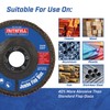 Faithfull FAIFD11580Z3 115mm Flap Disc Zirconium Set - 80 Grit,