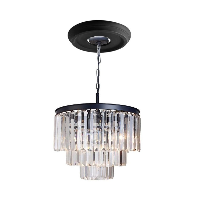 ECUDIS Molded PU Ceiling Medallion for Light Fixtures and Ceiling