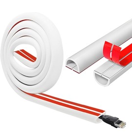 Wall Cord Hider, Mounted Wire and Covers for Wall-Mounted TVs, Flexible Cable Hiders in Homes and Offices (3 Meters)