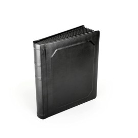 Tuscany Albums Professional Leatherette Bound Slip-in Photo Album 8x10 (10 Page), Black/Black