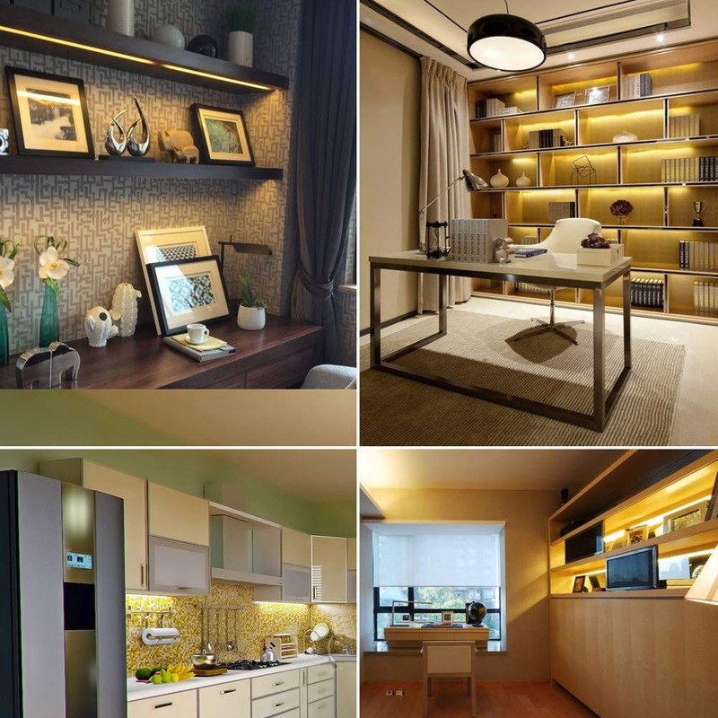 LAIFUNI Dimmable Under Cabinet Lighting, Color Temperature Changing LED Light