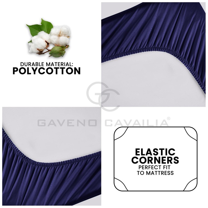 King Size Deep Fitted Sheet- 16"/40 cm Anti Allergy Bedding