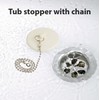 Gadgetime USA - Tub Stopper with Chain - Rubber Drain