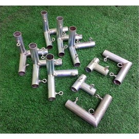 Cimarron Sports Outdoor Portable Training Golf Net Hitting Tunnel Frame Corner Kit, 10 x 10 x 10 Feet