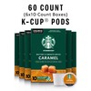 Starbucks K-Cup Coffee Pods, Flavored Hot or Iced Coffee, Caramel,