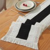 30×240cm Boho Table Runner with Tassels Hand Woven Cotton Macrame