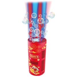 GHOST BUBBLE 869-2555 Bubble Fireworks Soap Bubbles Starter Set, Set with Bubble Machine and Bubble Solution, Makes Fireworks Sounds and Light Effects, for Children from 5 Years