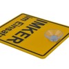 Suction Cup Sign IMKER in Use 100 x 120 mm