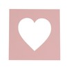 4x5 Mat For 7x7 Frame - Precut Pink Heart Shaped