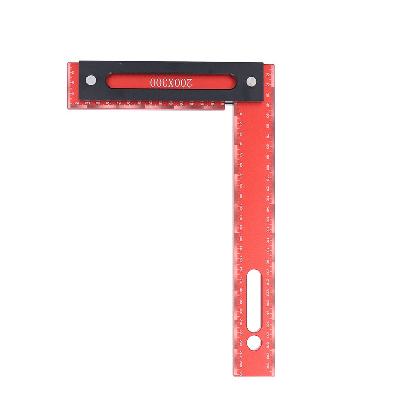 Woodworking Square 300x200mm L Shape Aluminum Alloy Framing Square with