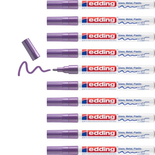 edding 751 gloss paint marker - violet - 10 paint