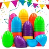 Easter Eggs Empty,50 Fillable Colorful Bright Fake Eggs | Colorful