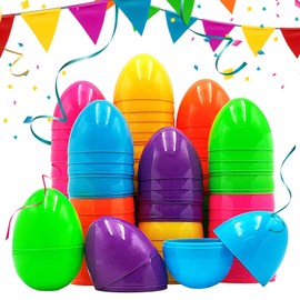 Easter Eggs Empty,50 Fillable Colorful Bright Fake Eggs | Colorful Bright Easter Eggs Shell, Toys For Easter Eggs, For Easter Party