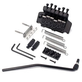 Black Replacement Double Roll Locking Tremolo System Bridge Electric Guitar Parts for Floyd Rose