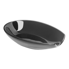 OGGI Spooner Ceramic Spoon Rest- Spoon Rest for Stove Top, Spoon Holder for Countertop, Kitchen Decor for Counter, Coffee Bar Accessories, Black