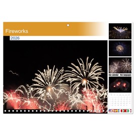 Fireworks (Monthly Wall Calendar 2026 16.5" x 23.4" (open)), CALVENDO 14 Month Calendar