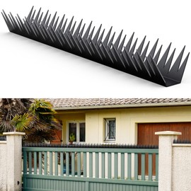Anti Climb Fence Spikes Metal for Outdoor Walls, Garden Fences,Intruder Deterrent Fence Wall Spikes for Thieves and intruders,Roofs, Durable Home Security 6PCS（94.4 in ）