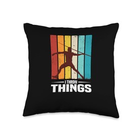 I Throw Things - Track And Field Throwing Javelin Throw Throw Pillow