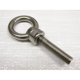 M8 Long Shank Eye Bolt Stainless Steel (Metric Thread Rope Cable Marine Grade)