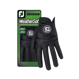 FootJoy WeatherSof Men's Prior Generation Golf Glove - Black, Extra Large, Left Hand Worn