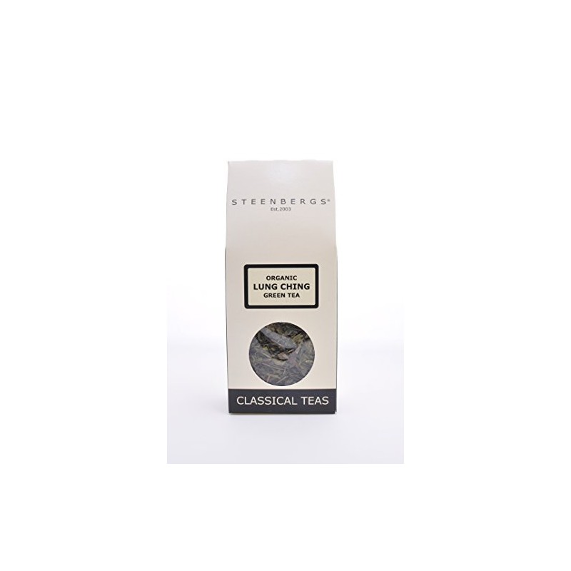Steenbergs Organic Lung Ching Loose Green Tea 80g- (organic long