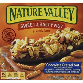 Nature Valley, Granola Bars, Sweet & Salty, Chocolate Pretzel Nut , 7.4oz Box (Pack of 4)