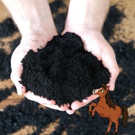 Feed Charcoal for Horses (500 g) - No Additives | Perfect Grain for Feed Addition | Can Bind Harmful and Toxins | Pure Vegetable & Tasteless | for Better Stable Climate | keep it grün