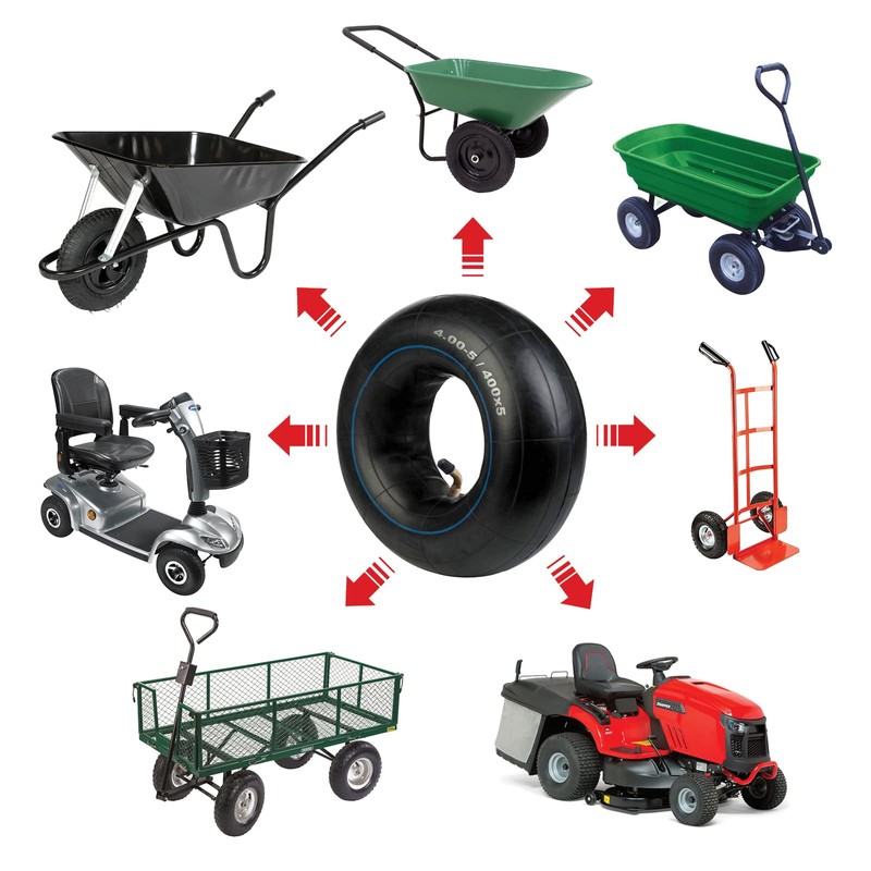 SPARES2GO Inner Tube 4.00x5 330x100 Wheel Barrow Trailer Mobility Scooter