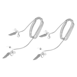 iplusmile 2pcs Leaf Design Eyeglass Chain Holder Lightweight Eyewear Retainer Strap for Sunglasses for Travel Hiking and Cycling Stylish Accessory for Men and Women