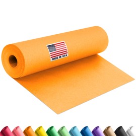 Paclord Paclord 12" x 1200" (100 ft) Orange Construction Paper Roll, (Pack of 1 Roll, Orange Color) C Made in USA Construction Kraft Paper Roll for School Projects C Color Paper for Crafts, Art Paper for Kids