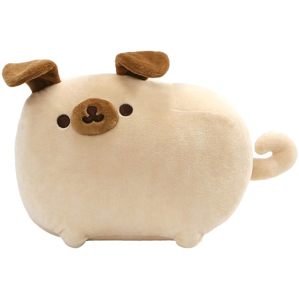 GUND Pusheen Pugsheen Stuffed Plush Dog with Poseable Ears, Tan, 9.5"