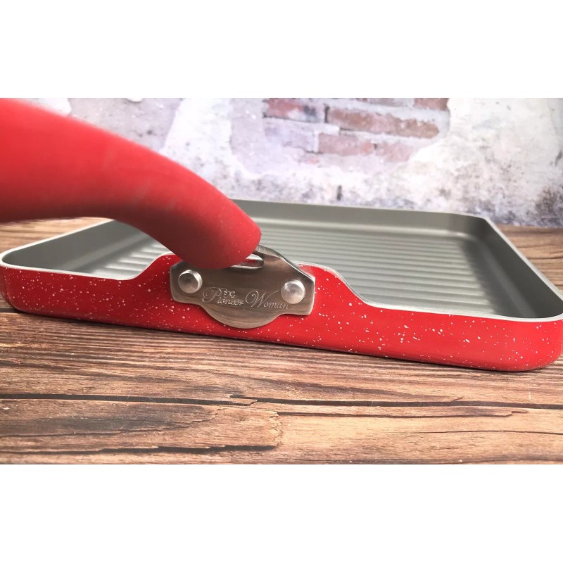 Pioneer Woman New Pioneer Woman Red 11”Non Stick Griddle Grill