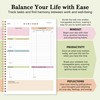ADHD Daily Planner with Hard Cover & Colorful Sheets Inside,Productivity