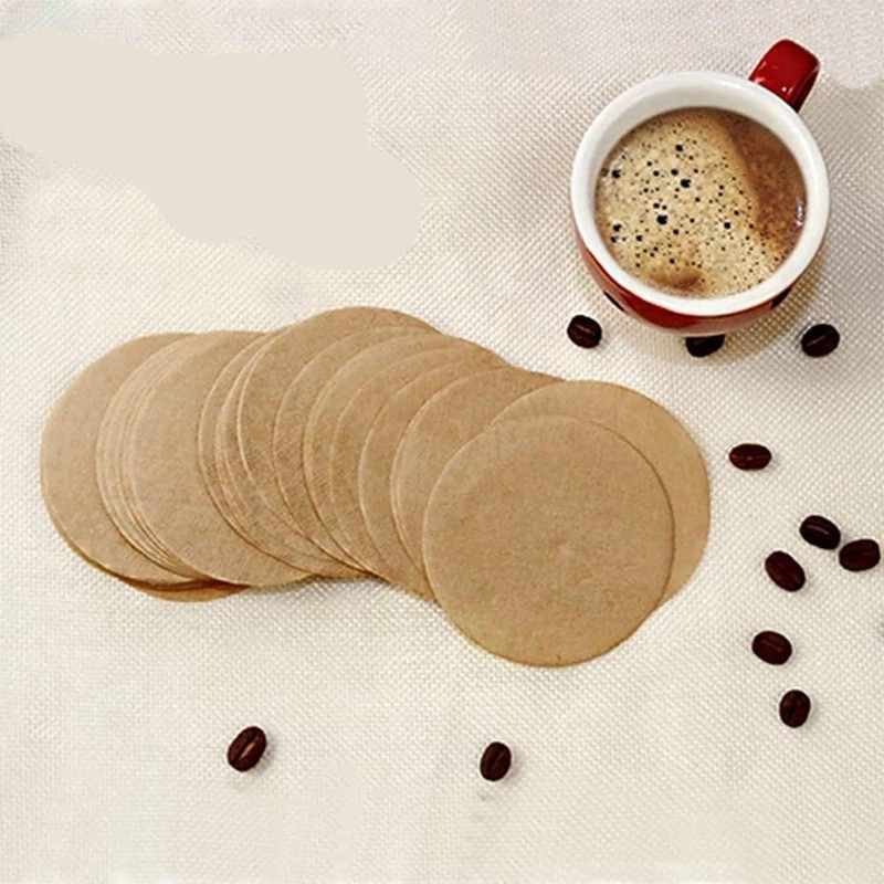 Replacement Unbleached Paper Coffee Filters Round Coffee Maker Filters Compatible