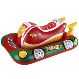 Baby Float, Jet Ski, Baby Tamiling, Ride-on Rider, Joy-Rider, Ride-on, Water Bike Float with Handle, 3 Years Old to Pool Swimming (Red)