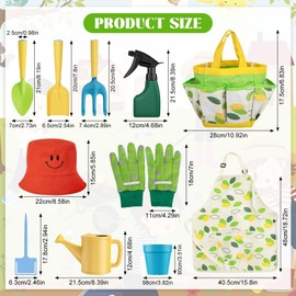 Garden Tools Set 13 PCS Children's Gardening Tool Kits Garden Lovers Gift Tools Stainless Steel Multi Functional Gardening Set