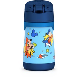 THERMOS Vacuum Insulated Stainless Steel 10oz Straw Bottle, Mickey Mouse