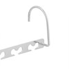 Relaxdays Space-saving hangers, set of 6, for 12 hangers, horizontal